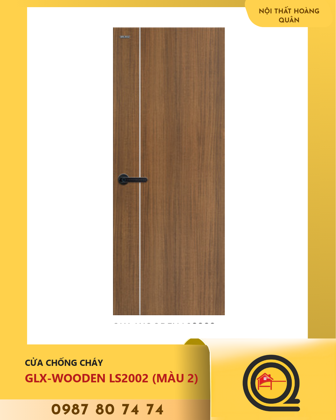 Cửa Gỗ Chống Cháy GLX-WOODEN LS2002 (M├аU 2)